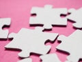 Puzzles create a unique background, symbolizing unity and harmony, revealing deep semantic connections and emotions