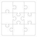 Puzzles grid template for background