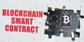 On the puzzles there is a processor with a bitcoin symbol and it says - Blockchain smart contract