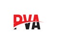 PVA Letter Initial Logo Design Vector Illustration