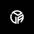 PVA letter logo design on black background. PVA creative initials letter logo concept. PVA letter design
