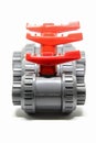 Ball valves on white background Royalty Free Stock Photo