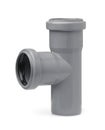 PVC drain water pipe elbow tee fitting Royalty Free Stock Photo