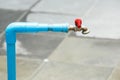 PVC pipe and ball valve Royalty Free Stock Photo