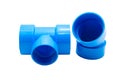PVC pipe connections and Pipe clip isolated Royalty Free Stock Photo