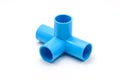 PVC pipe connections and Pipe clip isolated Royalty Free Stock Photo
