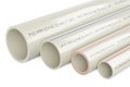 PVC pipes, composite pipe, uPVC pipe, cPVC pipe, 3D rendering