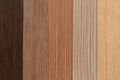 PVC plastic texture with wood pattern for edging chipboard ends. Royalty Free Stock Photo