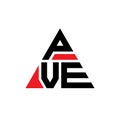 PVE triangle letter logo design with triangle shape. PVE triangle logo design monogram. PVE triangle vector logo template with red Royalty Free Stock Photo
