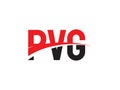 PVG Letter Initial Logo Design Vector Illustration
