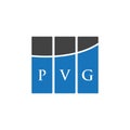 PVG letter logo design on WHITE background. PVG creative initials letter logo concept. PVG letter design