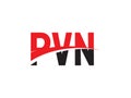 PVN Letter Initial Logo Design Vector Illustration