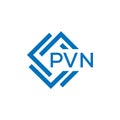 PVN letter logo design on white background. PVN creative circle letter logo