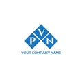 PVN letter logo design on white background. PVN creative initials letter logo concept. PVN letter design
