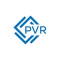 PVR letter logo design on white background. PVR creative circle letter logo Royalty Free Stock Photo