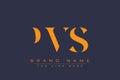PVS abstract letter logo design Royalty Free Stock Photo