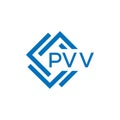 PVV letter logo design on white background. PVV creative circle letter logo concept. PVV letter design.PVV letter logo design on Royalty Free Stock Photo