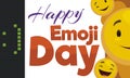 Design with Old Emoticon and Digital Emoji to Celebrate its Day, Vector Illustration