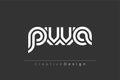 PWA Creative Unique Modern Letter Logo Design. Elegant Monogram Logo Design with Decorative Elements and Typography Royalty Free Stock Photo