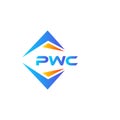 PWC abstract technology logo design on white background. PWC creative initials letter logo concept