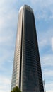 PwC Tower in the Four Towers business area on Paseo de la Castellana in downtown Madrid Royalty Free Stock Photo