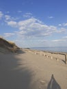 Pwllheli beach shadow Royalty Free Stock Photo