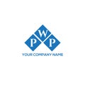 PWP letter logo design on white background. PWP creative initials letter logo concept. PWP letter design Royalty Free Stock Photo
