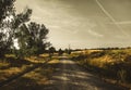 Abandoned railways in spain Royalty Free Stock Photo