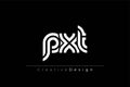 PXT Creative Unique Modern Letter Logo Design Royalty Free Stock Photo
