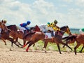 PYATIGORSK,RUSSIA - JULY 7: race for the Big prize OaKS on July Royalty Free Stock Photo