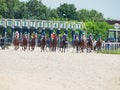 PYATIGORSK,RUSSIA - JULY 7: start of race for the Big prize OaKS Royalty Free Stock Photo