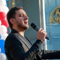 Singer from Chechen Republic at the festival in Pyatigorsk, Russia Royalty Free Stock Photo