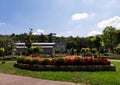 Pyatigorsk, Russia - September 11, 2023. Flower Garden Park in the city center