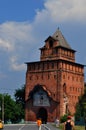 Pyatnitsky gate of Kremlin in Kolomna city, Russia