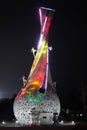 PyeongChang Brightens the World sculpture in front of Holiday Inn Resort Alpensia