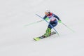 PyeongChang 2018 March 18th . Women`s Slalom run 1. Team GB - GA Royalty Free Stock Photo