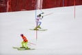 PyeongChang 2018 March 18th . Women`s Slalom run 1. Royalty Free Stock Photo