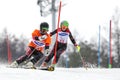 PyeongChang 2018 March 18th . Women`s Slalom. Winter paralympic Royalty Free Stock Photo