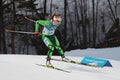 Olympic champion Darya Domracheva of Belarus competes in biathlon Women`s 15km Individual at the 2018 Winter Olympics