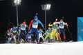 Olympic champion Martin Fourcade of France competes in the biathlon men`s 15km mass start at the 2018 Winter Olympics