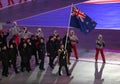 Olympic team New Zealand marched into the PyeongChang 2018 Olympics opening ceremony at Olympic Stadium in PyeongChang