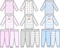 Pyjamas collection Royalty Free Stock Photo