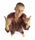 Pyjamas man Royalty Free Stock Photo