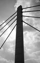 Pylon cable-stayed bridge Royalty Free Stock Photo