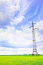 Pylon and transmission power line Royalty Free Stock Photo