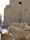 By the pylons of Karnak Temple