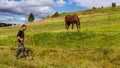 The beginning of autumn in the Carpathian Mountains Royalty Free Stock Photo