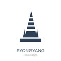 pyongyang icon in trendy design style. pyongyang icon isolated on white background. pyongyang vector icon simple and modern flat