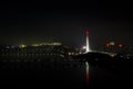 Pyongyang at night.