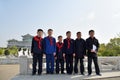 Pyongyang, North Korea. Pioneer team Royalty Free Stock Photo